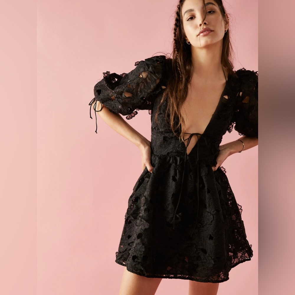 For Love & Lemons Serena Mini Dress Small